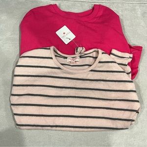 NWT bundle of two girls’ long sleeve tops